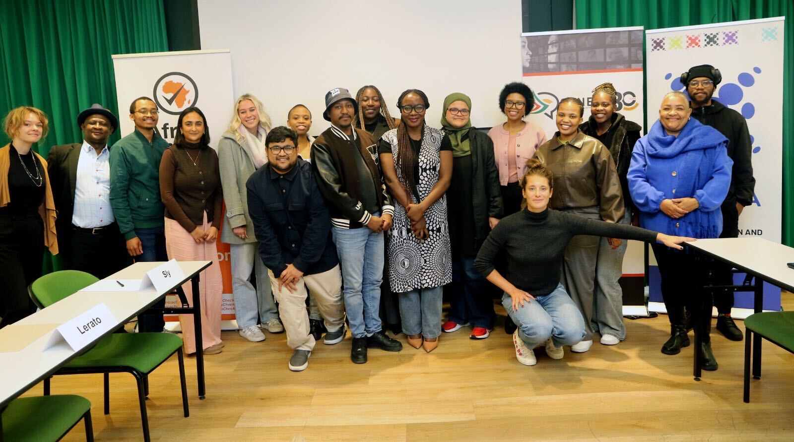 Participants at an election reporting workshop in Cape Town